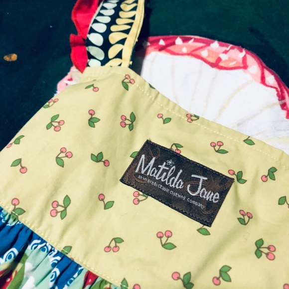 SOLD Matilda Jane Strawberry, Lace Dress With Tie On Back Size 4 - Picture 6 of 9